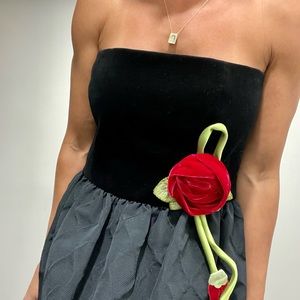 Vintage Red corsage BY RED VALENTINO